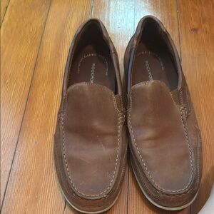 Rockport Men's Tan Leather Slip-On Loafers